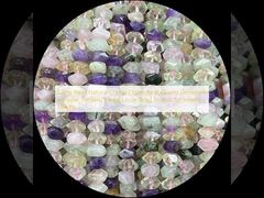 보석 진주 천연 결정 시트린 로즈 쿼츠 보석 불규칙 둥근 모양 느슨한 진주 가닥 보석 제조