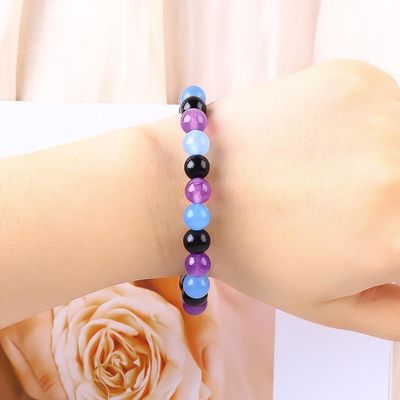 손으로 만든 탄력적인 여성 힘의 팔찌 4mm/6mm/8mm