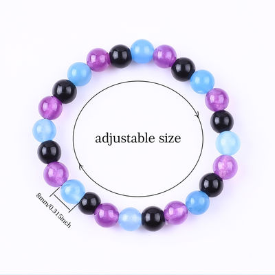 손으로 만든 탄력적인 여성 힘의 팔찌 4mm/6mm/8mm