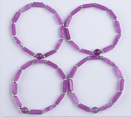 3mm/8mm/13mm 직사각형 구슬 치유 에너지 크리스탈 보석 팔찌