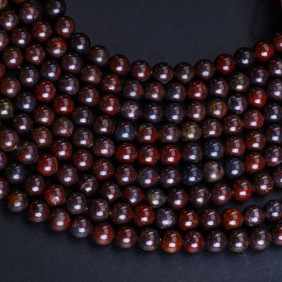 붉은 꽃 자스퍼 둥근 진주 자연 결정 보석 다른 진주 크기 DIY 보석 제조를 위한 느슨한 진주 나선