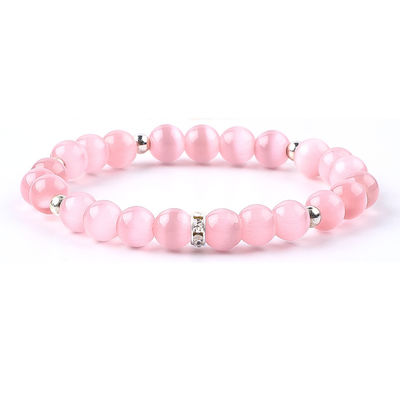 8mm/10mm/12mm 원형 고양이 눈 보석 팔찌