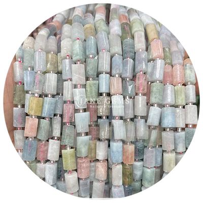 도매 천연 결정 보석 실린더 모양 진주 아가트 실린더 느슨한 진주 액세서리 DIY 보석 제조