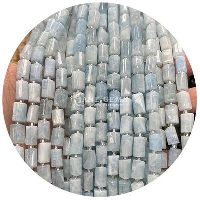 도매 천연 결정 보석 실린더 모양 진주 아가트 실린더 느슨한 진주 액세서리 DIY 보석 제조
