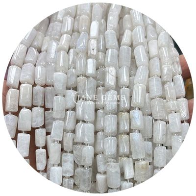 도매 천연 결정 보석 실린더 모양 진주 아가트 실린더 느슨한 진주 액세서리 DIY 보석 제조