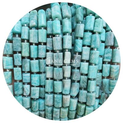도매 천연 결정 보석 실린더 모양 진주 아가트 실린더 느슨한 진주 액세서리 DIY 보석 제조