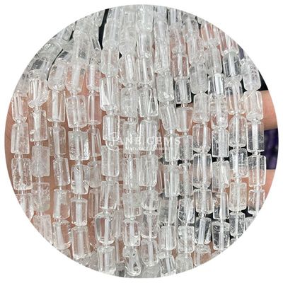 도매 천연 결정 보석 실린더 모양 진주 아가트 실린더 느슨한 진주 액세서리 DIY 보석 제조