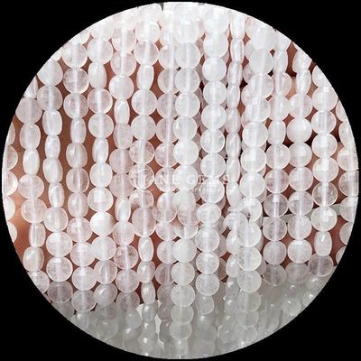 평평한 모양의 면 모양의 구슬 크리스탈 보석 둥근 모양의 아메티스트 로즈 쿼츠 DIY 보석 제조용 느슨한 구슬 나선