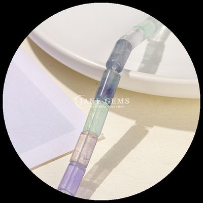 불규칙한 플루오라이트 구슬 크리스탈 보석 둥근 튜브 모양 물방울 모양 느슨한 구슬 나선 DIY 보석 제조