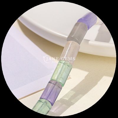 불규칙한 플루오라이트 구슬 크리스탈 보석 둥근 튜브 모양 물방울 모양 느슨한 구슬 나선 DIY 보석 제조