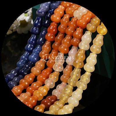 DIY 쥬얼리 만들기를위한 조롱박 모양 비즈 크리스탈 보석 꽃병 모양 느슨한 구슬 가닥