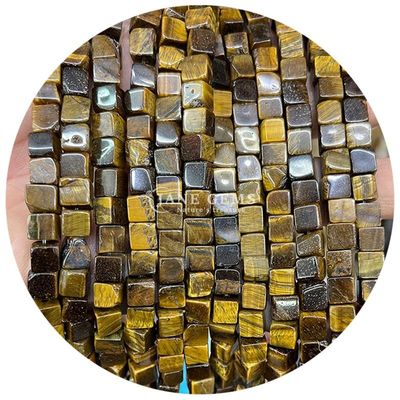 도매 천연 크리스탈 보석 사각형 모양의 구슬 큐브 느슨한 돌 구슬 액세서리 큐브 구슬 보석용 거리