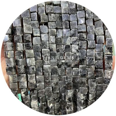 도매 천연 크리스탈 보석 사각형 모양의 구슬 큐브 느슨한 돌 구슬 액세서리 큐브 구슬 보석용 거리