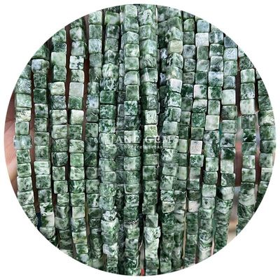 도매 천연 크리스탈 보석 사각형 아가트 진주 큐브 느슨한 튀르코아즈 진주 액세서리 보석 제조용 간격