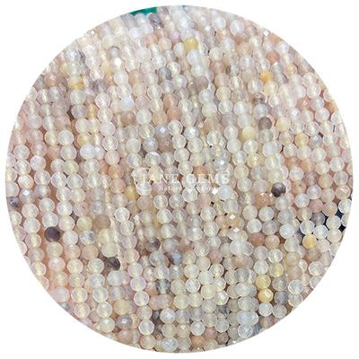 보석 진주 천연 크리스탈 면적 둥근 모양 작은 토파스 빨간 아벤투린 느슨한 진주 나선 팔찌