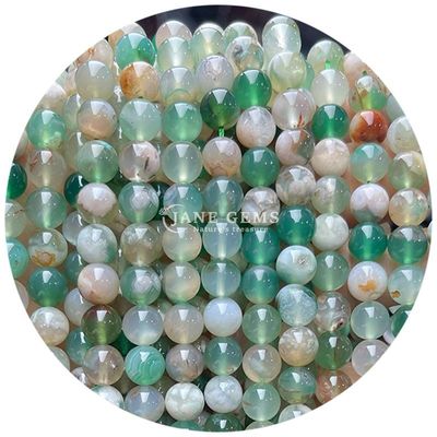천연 원형 부드러운 혼합 아가트 느슨한 구슬 스트랜드 DIY 보석 & 공예품 매킹