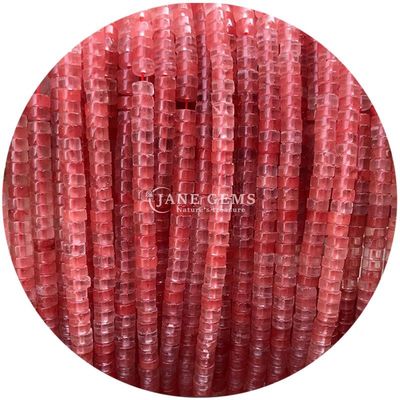 크리스탈 스톤 직각 모양 자연 스톤 둥근 구슬 DIY 보석 제조