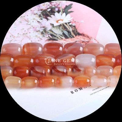보석 진주 카넬리아 녹색 아가트 천연 결정 보석 바럴 모양 보석 제조용 느슨한 진주 나선
