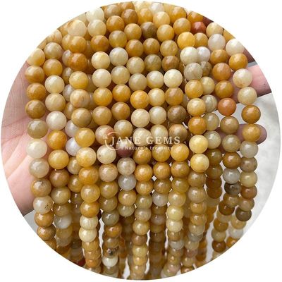 천연 느슨한 돌 진주 띠 보석 분홍색 아벤투린 둥글 DIY 보석 제조를 위해 부드러운