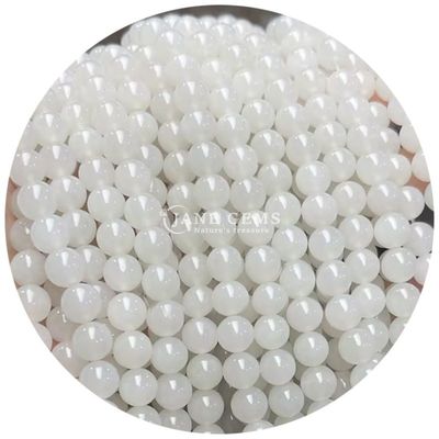 Round Loose Stone Beads Natural Loose Peace Jade Australian Jade For Jewelry Making