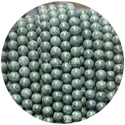 Round Loose Stone Beads Natural Loose Peace Jade Australian Jade For Jewelry Making