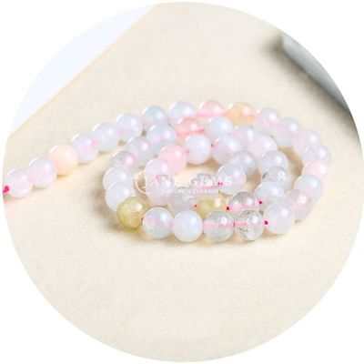Round Shape Pink Opal Green Jadeite Color Xinjiang Chalcedony For Handmade Gift Making