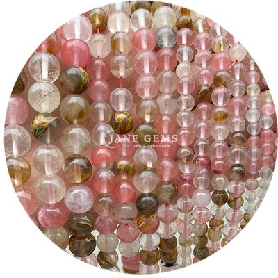 천연 검은 줄무늬 로도크로사이트 보석 보석 자석 제작 DIY 팔찌