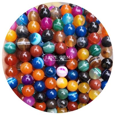 닦은 완성 gemstone beads 천연 색상 보석 제조 및 장식
