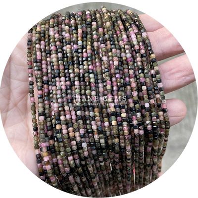 부드러운 크리스탈 느슨한 진주 스트랜드 은 오브시디안 투르말린 DIY 공예 제작