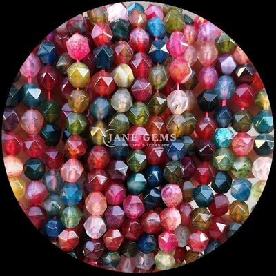 보석 진주 다이아몬드 다양한 색상 눈부신 DIY 보석 6mm 8mm 10mm 투르말린 블루 호랑이 눈 느슨한 줄무늬