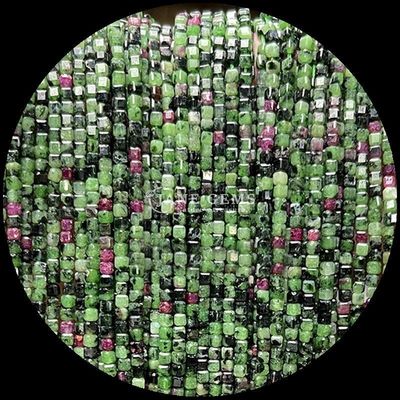 보석 큐브 진주 루비 소아이트 호랑이 눈 느슨한 스트랜드 사각형 진주 DIY 보석 제조
