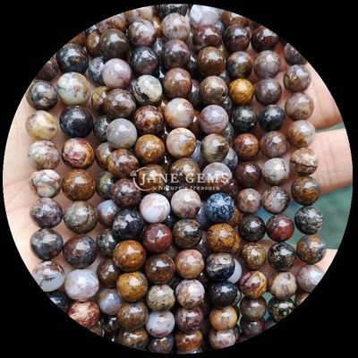 반짝이는 둥근 보석 DIY 진주 라피스 라즈리 말라키트 투르말린 보석 제조용 느슨한 나선