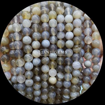 둥근 모양 보석 붉은 줄무늬 아가트 녹색 줄무늬 아가트 귀걸이 DIY 보석 제조를위한 자연 느슨한 진주 나선