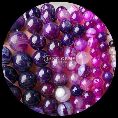 둥근 8mm 닦은 천연 보석 구슬 보석 제작 DIY 팔찌 다채로운 목걸이