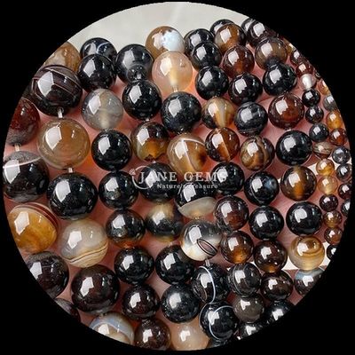 보석 8mm 진주 다양한 아가트 진주 녹색 아가트 카넬리아 브라운 아가트 DIY용 느슨한 진주 나선