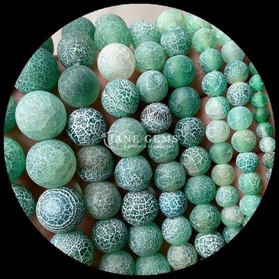 보석 둥근 모양의 진주 노란색 파란색 날씨에 휩싸인 아가트 DIY 보석용 느슨한 스트랜드