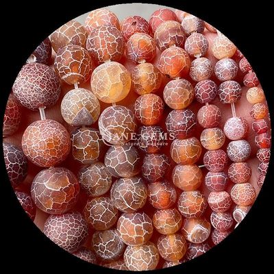 다채로운 아가트 진주 8mm 진주 크기 자연 보석 둥근 절단 무지 템더드 아가트 DIY 선물용 느슨한 스트랜드