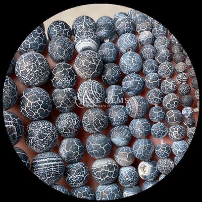 다채로운 아가트 진주 8mm 진주 크기 자연 보석 둥근 절단 무지 템더드 아가트 DIY 선물용 느슨한 스트랜드