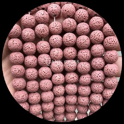 DIY 천연 보석으로 보석 제작 원형 모양의 진주 치유 보석 다채로운 용암 선물용 느슨한 진주 나선