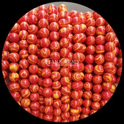 보석 진주 DIY 보석 제조를 위한 다양한 합성 색상 말라키트 진주