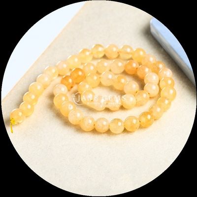 둥글게 잘라진 보석 다양한 색상 칼세도니 느슨한 진주 줄무늬 DIY 보석 창조를 위해 완벽