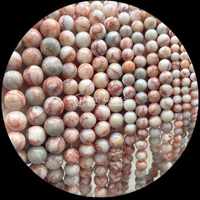 보석 진주 원형 8mm B2B 보석 유통업체에 대한 천연 다양한 크리스탈 치유 돌 제브라 자스퍼 아마존이트 및 더 많은 DIY
